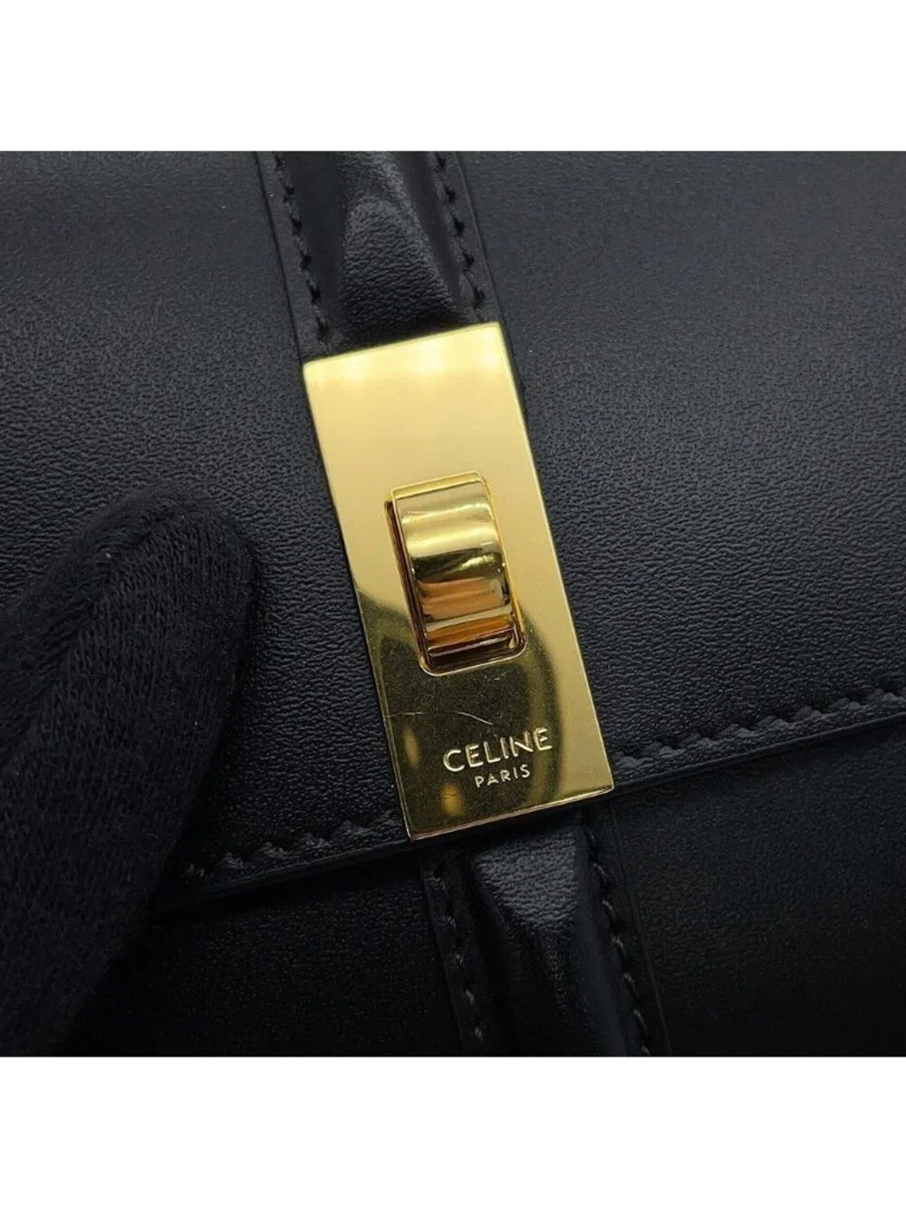 Celine Trifold Wallet 16 Small Black